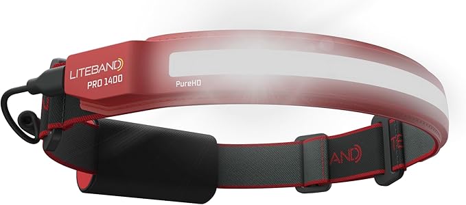 OPTIMAL VENTURES Liteband PRO Series (Red, 1400 Lumens)