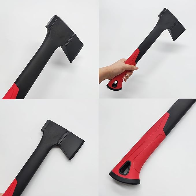 14" Axe with Saw Knife and Protective Box for Outdoor Use, Camping, Hiking, Garden