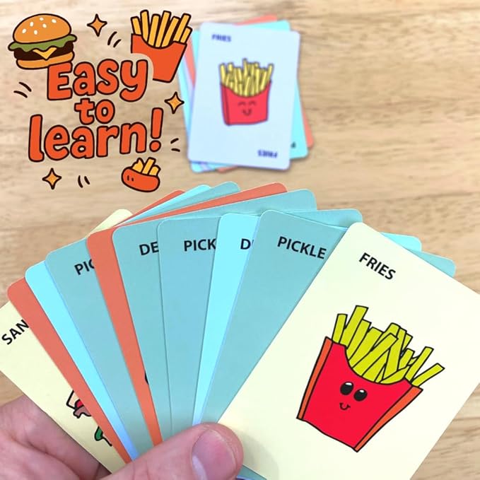 Lunch Break - Fast-Paced Slap & Memory Card Game - Boosts Memory, Focus & Reflexes - Hilarious Game For Families, Adults & Kids - Quick And Easy To Learn For Ages 7+, 2-6 Players, 10-15 Mins