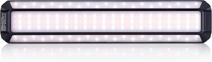 Claymore 3Face Pro X (Black) - Rechargeable Surface Area Camping Light for Trucks, Overlanding, Tents, Canopies, Outdoor Events, Street Vendors, Work Lighting, Long-Lasting Battery, Hanging Design