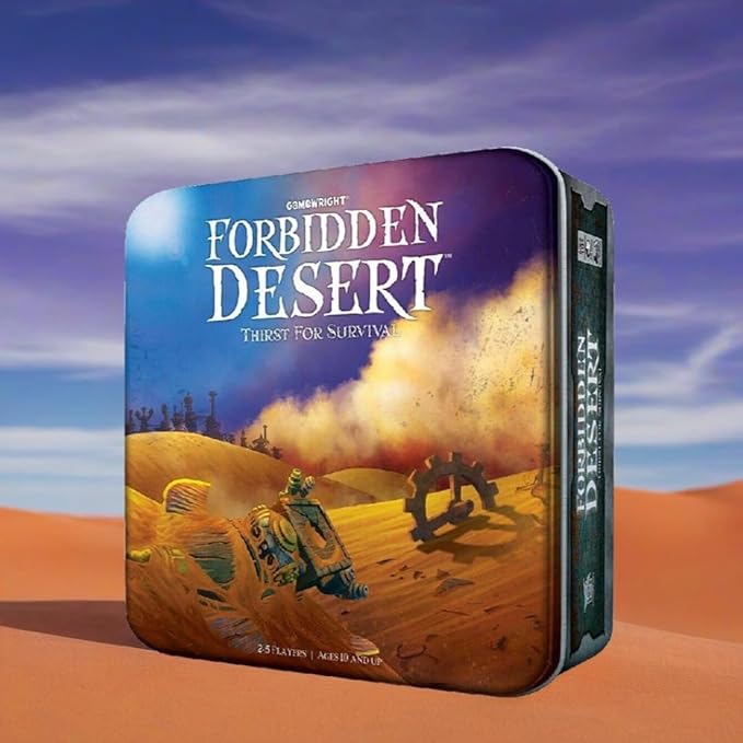 Gamewright - Forbidden Desert Cooperative Survival Adventure Board Game for 2-5 Players ??Family Strategy for Ages 10+