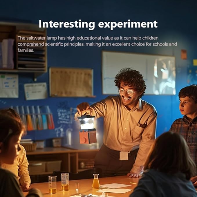 Salt Water Camping Lamp, Outdoor Lanterns Camping Essentials, No Batteries Required Lights for Emergency Supplies, 120H Continuous Lighting , Waterproof IP65 Survival Kit for Hurricane