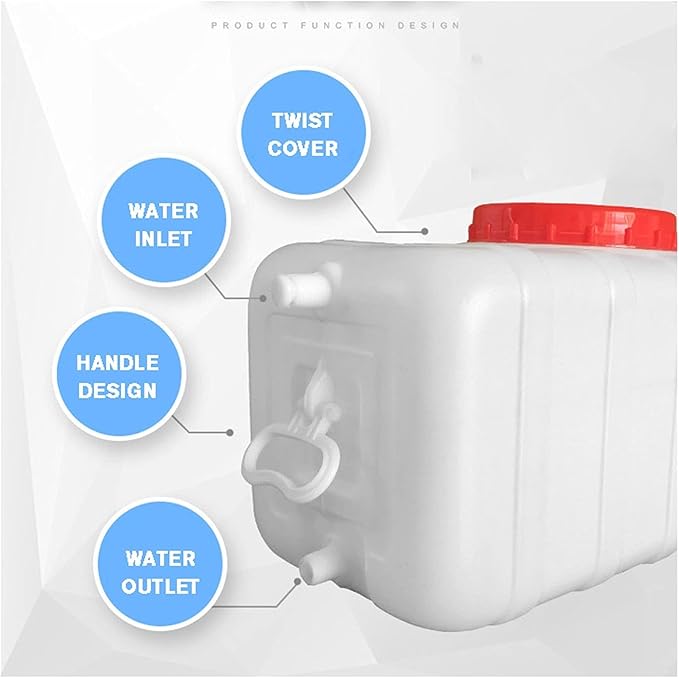 NAKAN Large Camping Water Containers with Tap Ultralight Portable Waterbucket Water Tank Emergency Cube Water Carrier for Home Camping Picnic BBQ Self-Driving Tour(Size:110L)