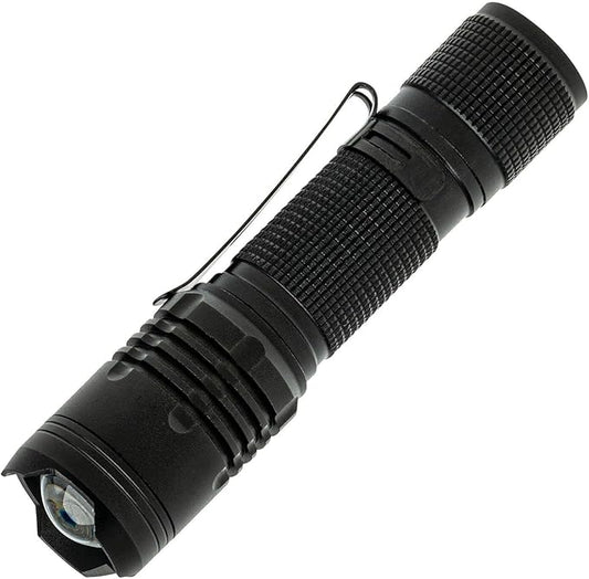 LitezAll 400 Lumen Tactical Flashlight, Compact LED Flashlight with Pocket Clip, Aerospace Aluminum Body, IPX2 Weather Resistant, Everyday Carry Flashlight for Outdoor, Work, and Emergency Use