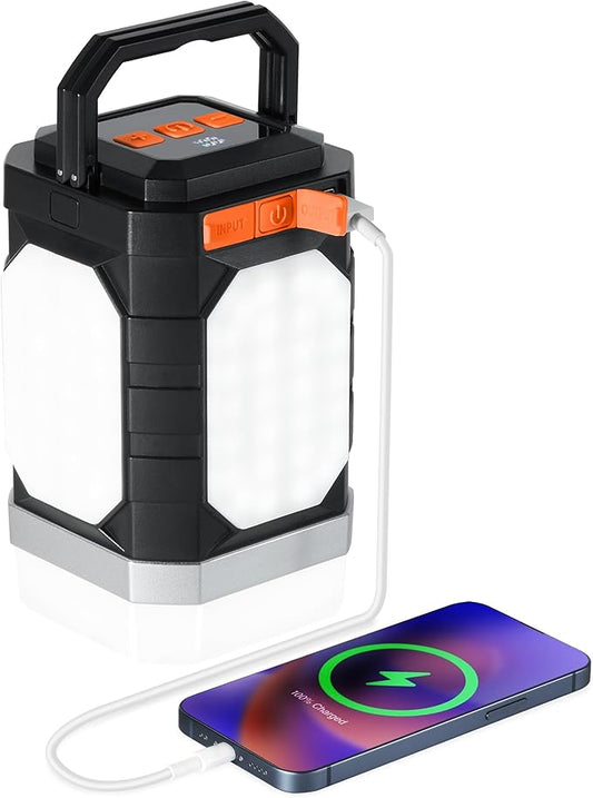 Sinvitron Camping Lantern Rechargeable??0,000mAh Portable Camping Lights, QC3.0 Fast Charging,1000 Lumens,350H Runtime,IPX5 Waterproof Emergency Light for Hurricanes,Power Outages,Camping