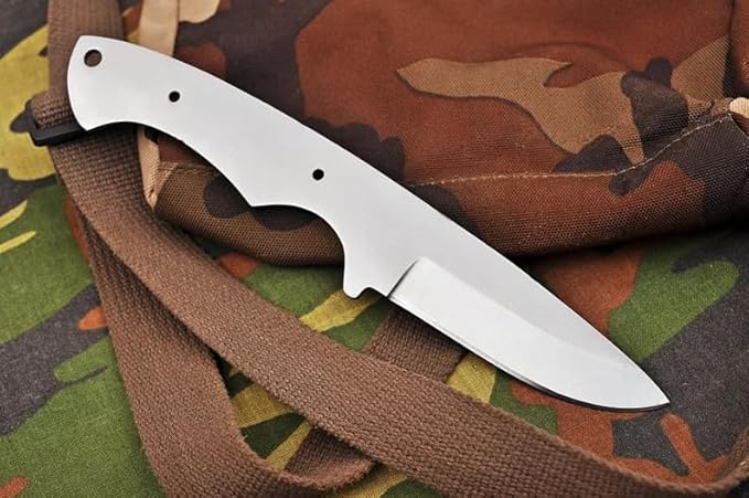 Zaby Knives-7281 Custom Handmade D2 Steel Hunting Knife Blank Blade, 9'' Skinning Knife Blank Blade For knife making, Gray (7281 Blank blade)
