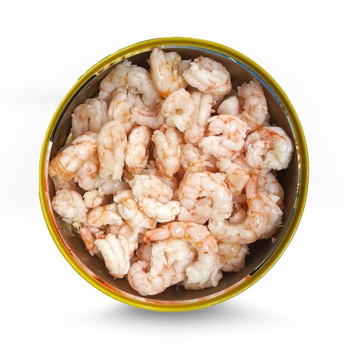 MW Polar Tiny Shrimp Without Vein 6.35 oz (Pack of 12), Wild Caught, Ready to Eat, Denmark Cold Water, Clean & Peeled