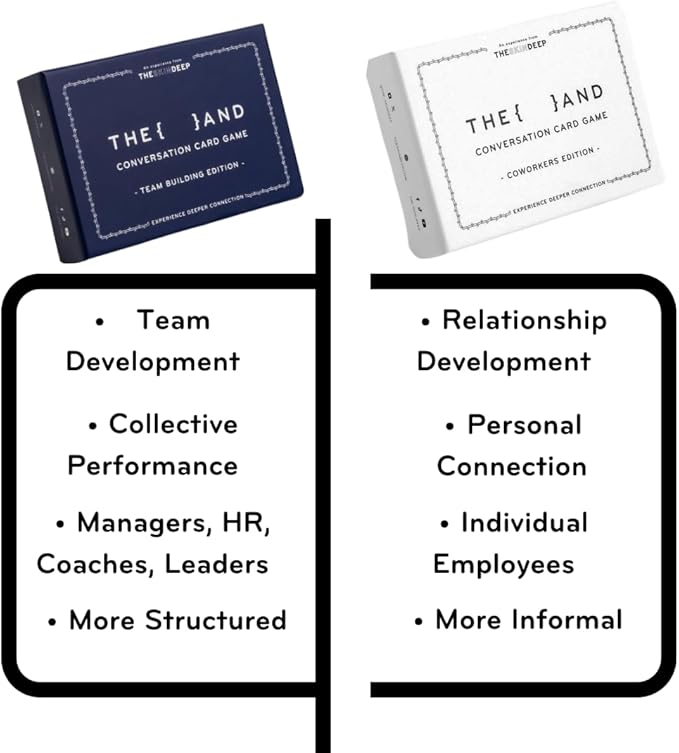 {THE AND}) Team Building Edition - 199 Conversation Card Game for Building Better Teams - Icebreaker Conversation Starter Questions to Connect with Each Other & Boost Team Chemistry by The Skin Deep