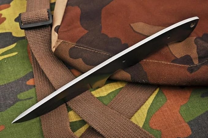Zaby Knives-7281 Custom Handmade D2 Steel Hunting Knife Blank Blade, 9'' Skinning Knife Blank Blade For knife making, Gray (7281 Blank blade)
