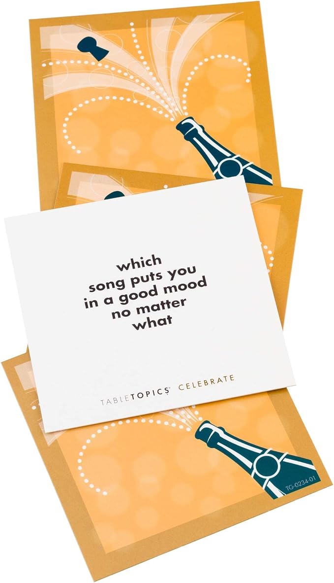TableTopics Celebrate to Go Question Card Game - 40 Conversation Starter Cards for Parties, Special Occasions, Holidays, Take Anywhere, Great Gift