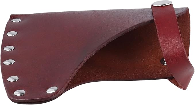 HOZEON 3 PCS Leather Axe Protector, Hatchet Sheath, Axe Head Cover for Outdoor, Camping, Lumberjacks