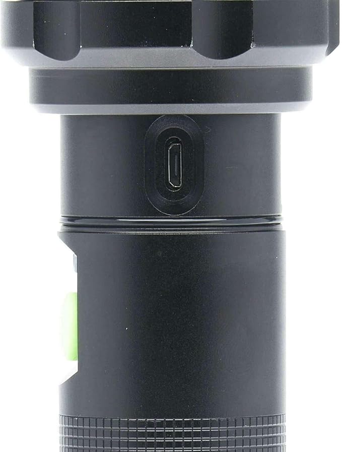 LitezAll Kodiak Kiran 10,000 Lumen Tactical Flashlight, Ultra Bright Rechargeable LED Flashlight with Safety Lock, IPX4 Water Resistant, Drop Tested Rugged Flashlight for Emergency Camping Outdoor Use