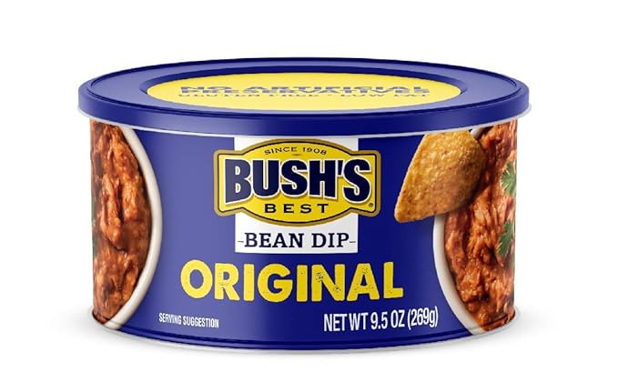 Bush's Best Bean Dip, Original, 9.5 OZ (Pack of 3)