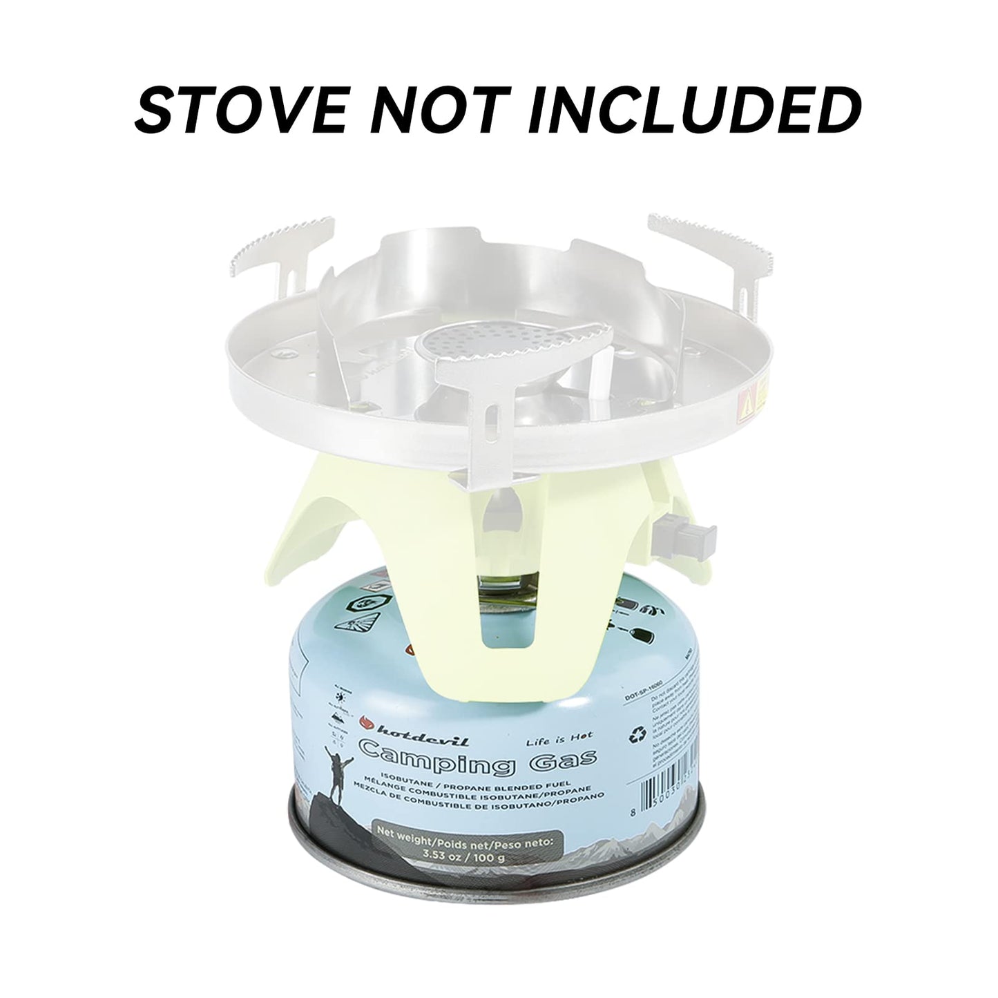 Hotdevil Camping Stove Fuel Butane Propane Blend Isobutane Fuel Canister Camping Fuel Gas Canister