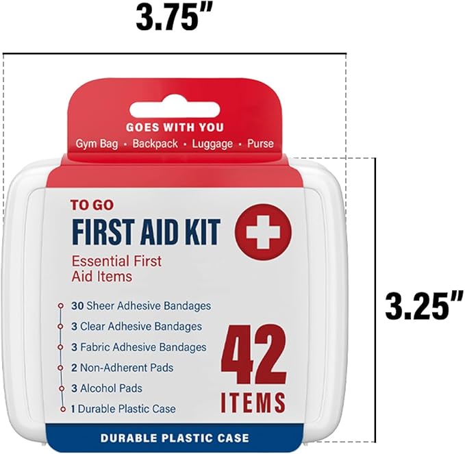 DecorRack 500 Piece First Aid Kit, 12 Individual Boxes of 42 Items Each, First Aid Kit for Car, Home, School, Office, Minor Cuts, Scrapes, Travel, Sports, Field Trips or Camping (500pcs, 12 Pack)