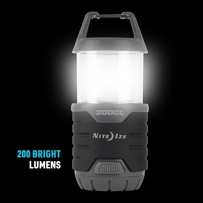 Nite Ize Radiant 200 Collapsible LED Lantern and Flashlight - 200 Lumen Convertible LED Lantern to Flashlight - Compact Essentials for Camping & Hiking Gear