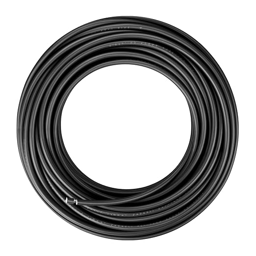 Solar Panel Wire - 50FT Black Tinned Copper Wire, 8AWG (10mm²) PV Wire Solar Extension Cable for Outdoor Automotive RV Boat Marine Solar Panel - Black (8AWG 50FT)