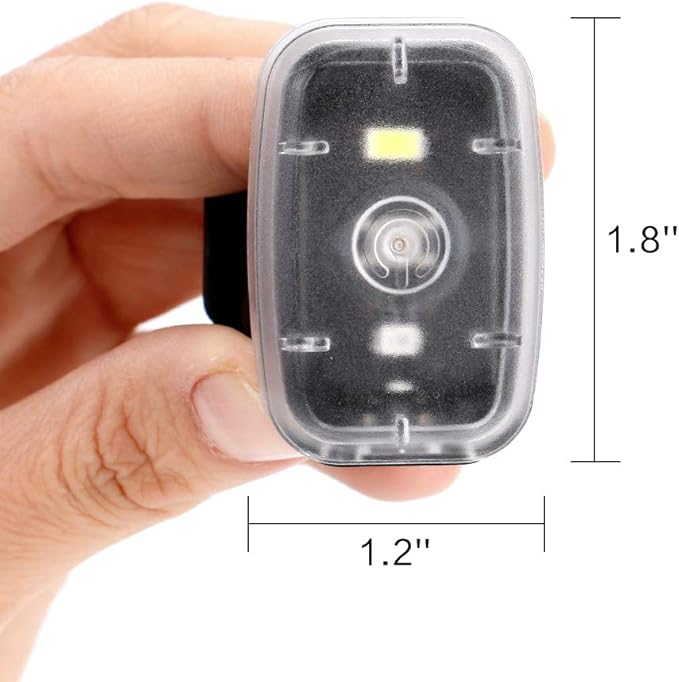 LED Safety Light, Clip On Strobe/Running Lights for Runners, Bike Tail Light with 5 Lighting Modes, High Visibility Accessories for Cycling, Hiking, Dogs and Kids