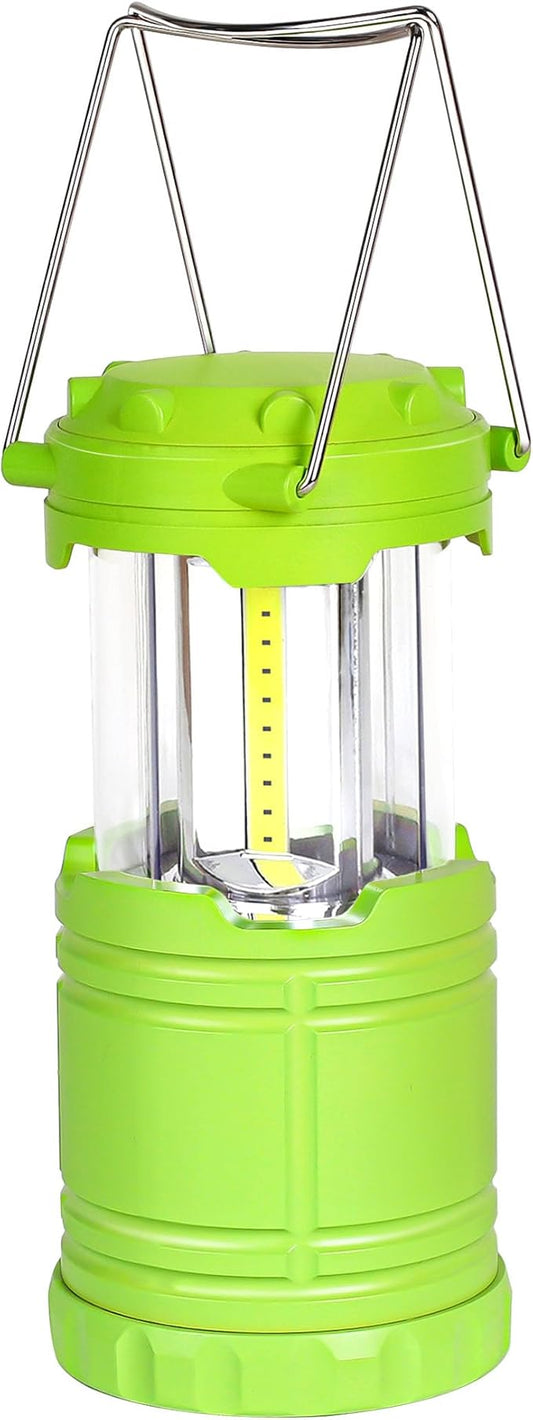 1-Pack LED Green Camping Lanterns, Portable Camping Lights, Outdoor Handled Lamps, Essential Emergency Lights for Power Outages, Hiking, Hurricane