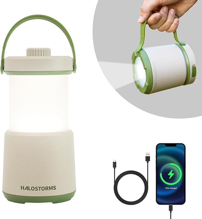 LED Camping Lantern Rechargeable, 800LM, 230Hours Runtime, 5 Modes Camping Light with Red Light, IPX4 Waterproof Lantern Flashlight for Hurricane,Emergency,Power Outages,Home,Hiking