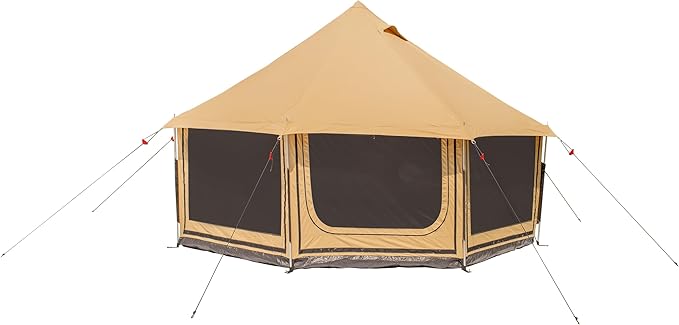 WHITEDUCK Altimus Canvas Tent with Stove Jack, Waterproof, 4 Season Luxury Camping and Glamping Tent Outdoor