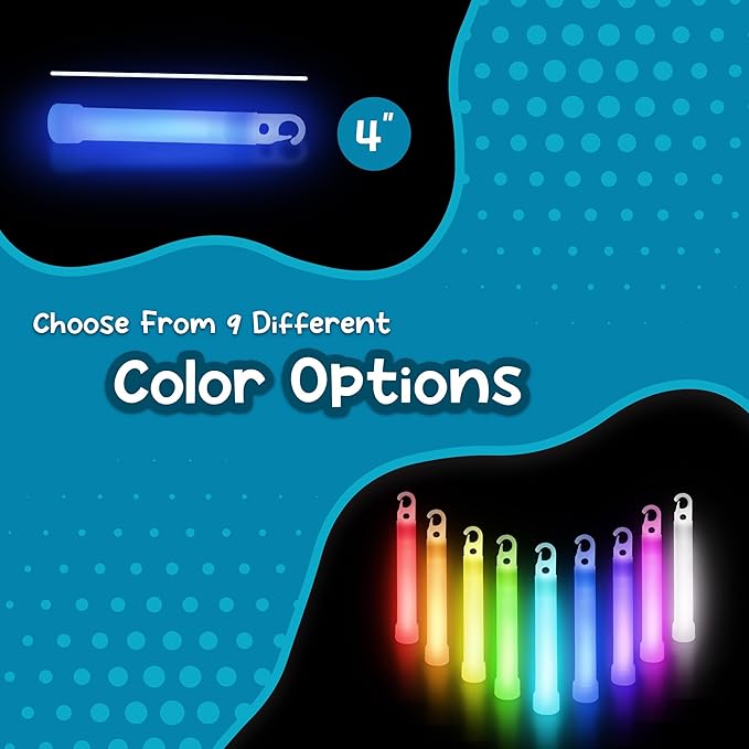 Windy City Novelties - 50 Pack - 4" Premium Glow Sticks