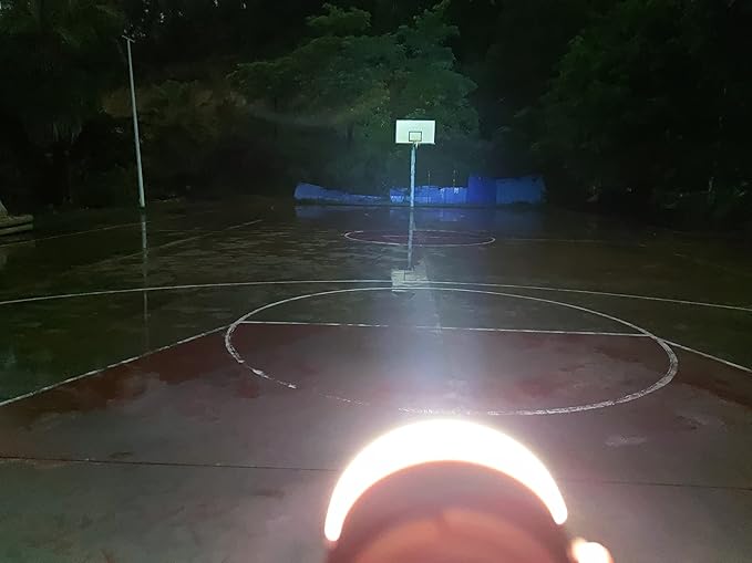 LIT-PaTH LED Camping Light, Rechargeable Lantern with Magnet Base, 4400 mAh, Survival Kit for Emergency, Hurricane, Outage, Large Orange, 2 Pack