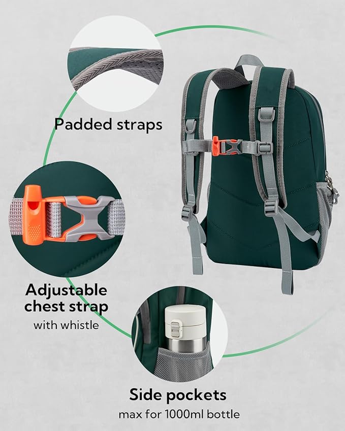 WATERFLY 12L Small Hiking Backpack: Day Pack Lightweight Travel Bag Camping Fitness Cycling Outdoor Sports Daypack For Women Men