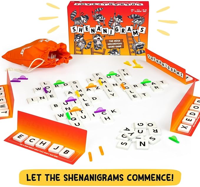 Shenanigrams! ??The Mega-Mischievous Word Game! A Super Fun & Fast Family Party Game for Kids, Teens & Adults - Great for Travel, Couples & Family Board Games Night