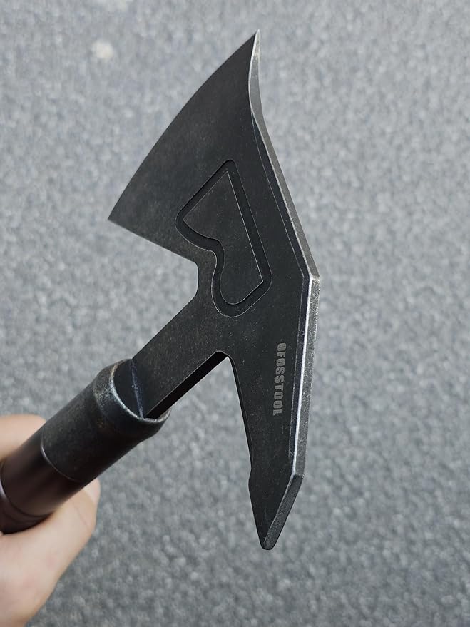 14.5'' Hand-Forged Axe, Aluminum Oxidation Handle Bushcraft Hatchet with Sheath,Survival Axes and Hatchets,Gardening Axes,Wood Chopping Axe, Camping Gears