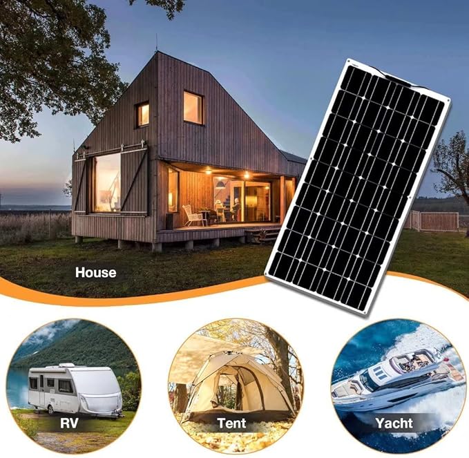 800 Watt Solar Panel, with 40A Charge Controller 2 × 400 Watt Flexible Monocrystalline Solar Panel for 12-24V Battery Charging Car Battery Camper RV Boat