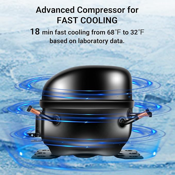 Smad Electric Cooler,Portable Refrigerator 12V/24V DC,Car Fridge 21 Quart (20 Liter),12v Refrigerator -4℉-68℉ Portable Fridge Freezer,Compressor Car Cooler for Truck,Vehicles,Camping