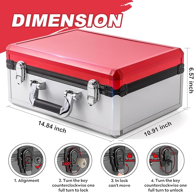 (2025 New Upgrade) Toploader Storage plus Box for 3" x 4" 35pt Rigid, Card Holders for Toploaders, Trading Cards & Sports Cards, Trading Card Case(Holds 600+ cards) (Red&White)