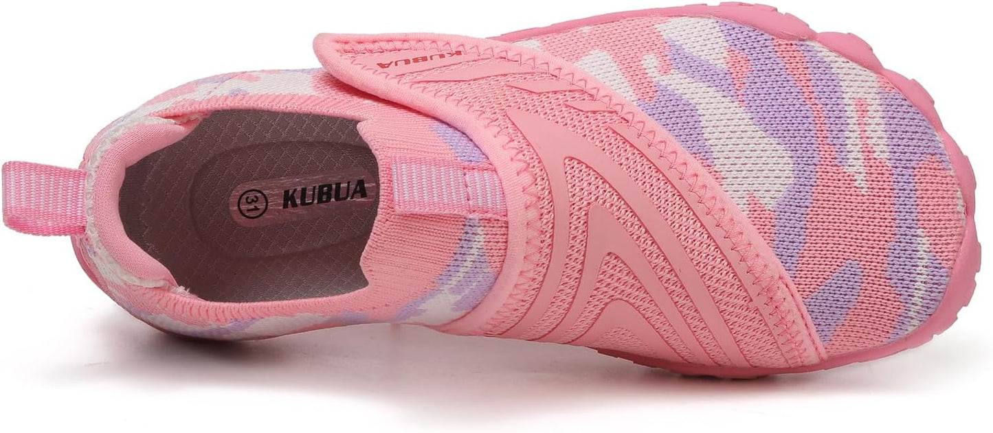 KUBUA Kids Hiking Water Shoes Boys Girls Barefoot Shoes Multifunctional Tennis Sneakers Toddler Little Big Kid