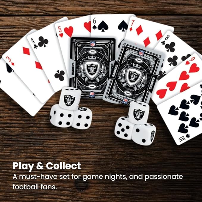Masterpieces NFL Dallas Cowboys Playing Cards & Dice Set - 2-Pack