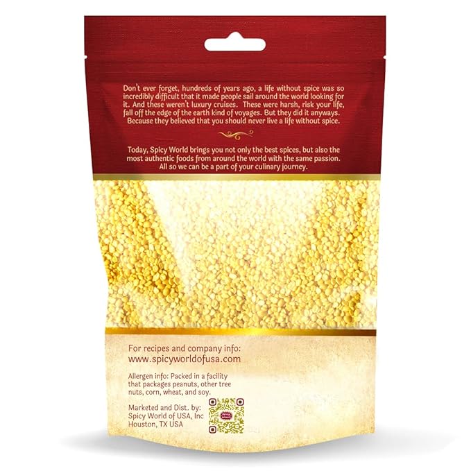 Moong Dal 2 LBS (Mung Split Dry Beans) ~ Indian Golden Lentils ~ 100% Natural & Pure - by Spicy World