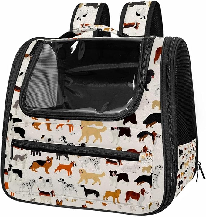 Dog Cat Backpack Carrier, Breathable Cat Carrier Large Space Bubble Pet Backpack for Kitty Small Dog