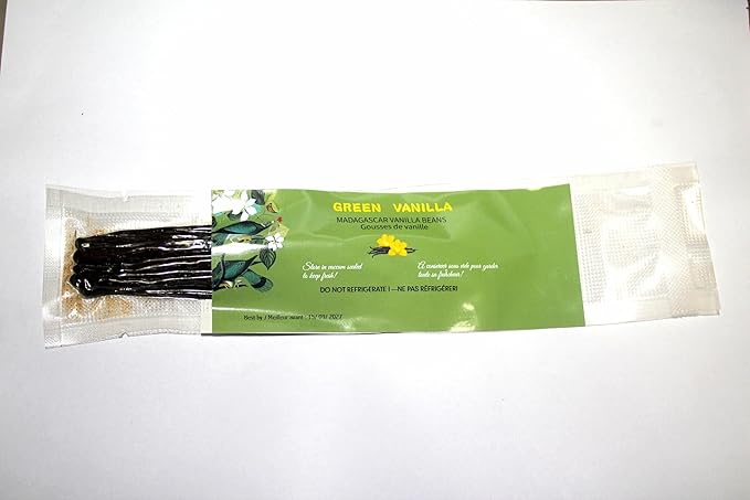 10 Madagascar Vanilla Beans - Grade A Making Pure Vanilla Extract for Chefs, Great for Baking 5''-7'' NON -GMO(Pack of 1)