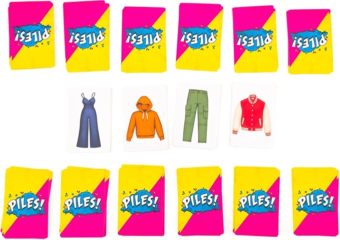 Piles ??Card Games ??Family Games ??for Kids 8 and Up ??for Adults ??Family Game Night ??Travel & Memory Game ??Party Games ??10 Mins