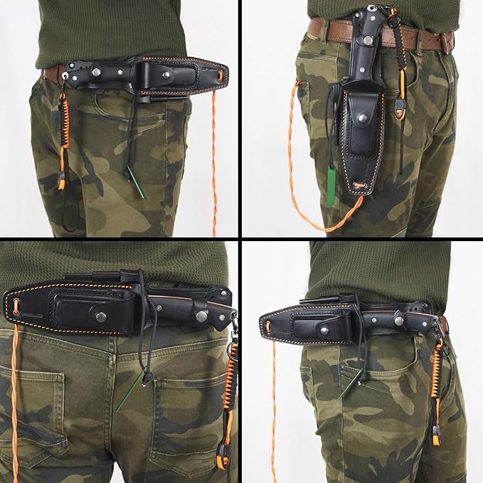 iFIELD Survival Knife Workout MOVA Satin Blade, Includes Sheath, Survival Knife, Camping Tool for Fishing, Hunting, Sport Activity