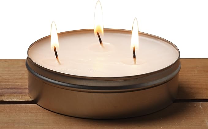 Coghlan's 36-Hour Emergency Survival Candle ??Paraffin Wax Candle in Aluminum Tin Container, Triple Wick, Long-Lasting Light for Camping, Power Outages, Hiking, and Emergency Preparedness Kits