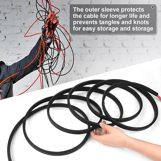 10FT 10AWG Solar Panel Extension Cable with Female and Male Connectors, Solar Cable for Solar Panels, Charge Controllers and Solar Generator (10AWG, 10FT)