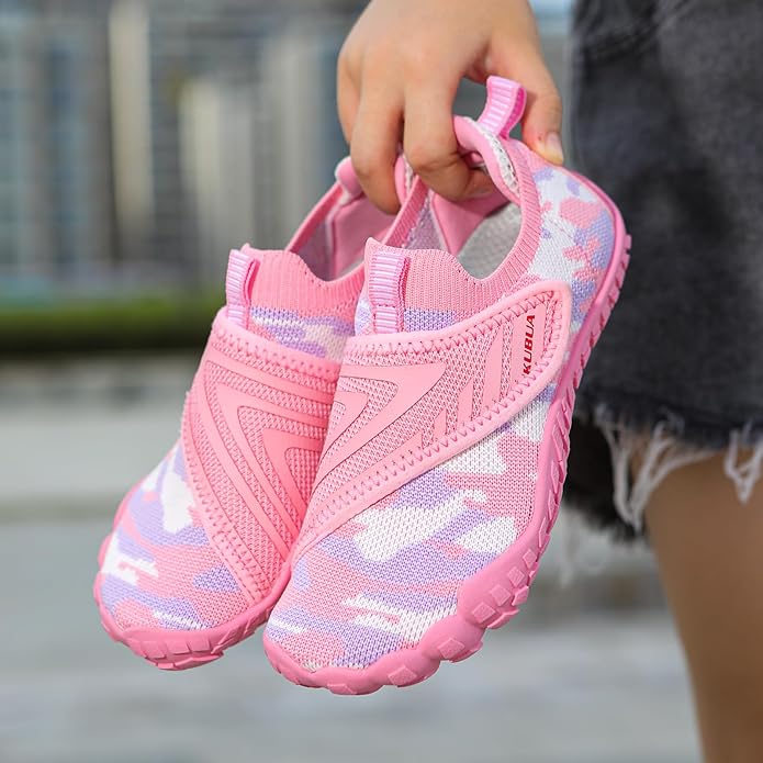 KUBUA Kids Hiking Water Shoes Boys Girls Barefoot Shoes Multifunctional Tennis Sneakers Toddler Little Big Kid