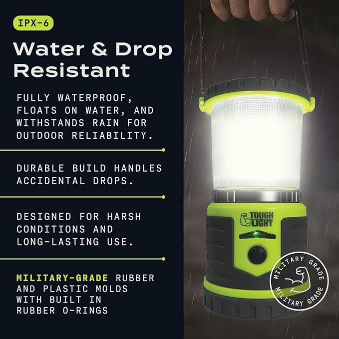USB Rechargeable Camping Lantern, 400 Lumens LED Lantern, Hanging Tent Lamp, 6000mAh Power Bank, 200 Hour, 6 Modes, for Outdoors & Emergency