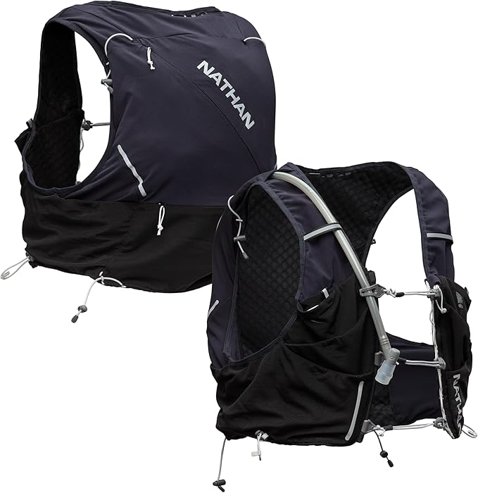 Nathan 12L Hydration Vest ??Quick-Fit Adjustments, Breathable Mesh, 1.6L Bladder, 8.8 oz, 6 Pockets, Pinnacle Pro