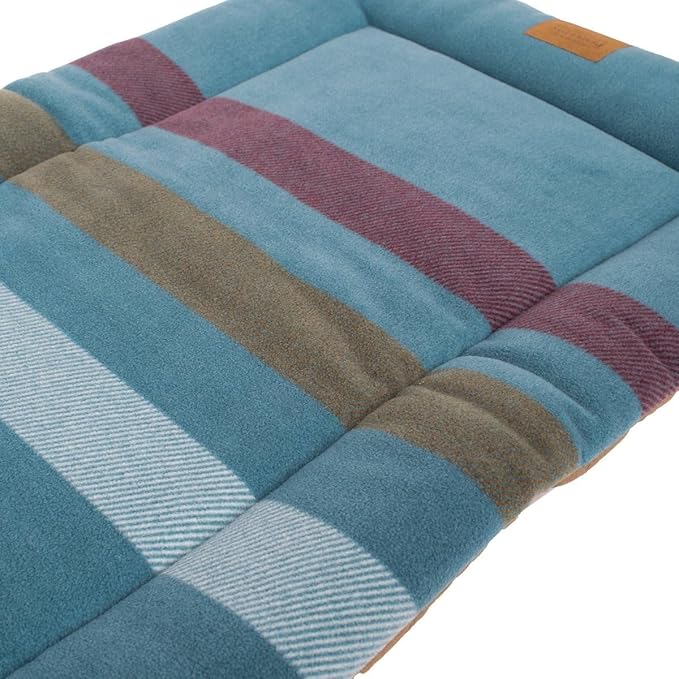 Pendleton Fleece Comfort Cushion Dog Bed - Cabin Stripe Gray, XL
