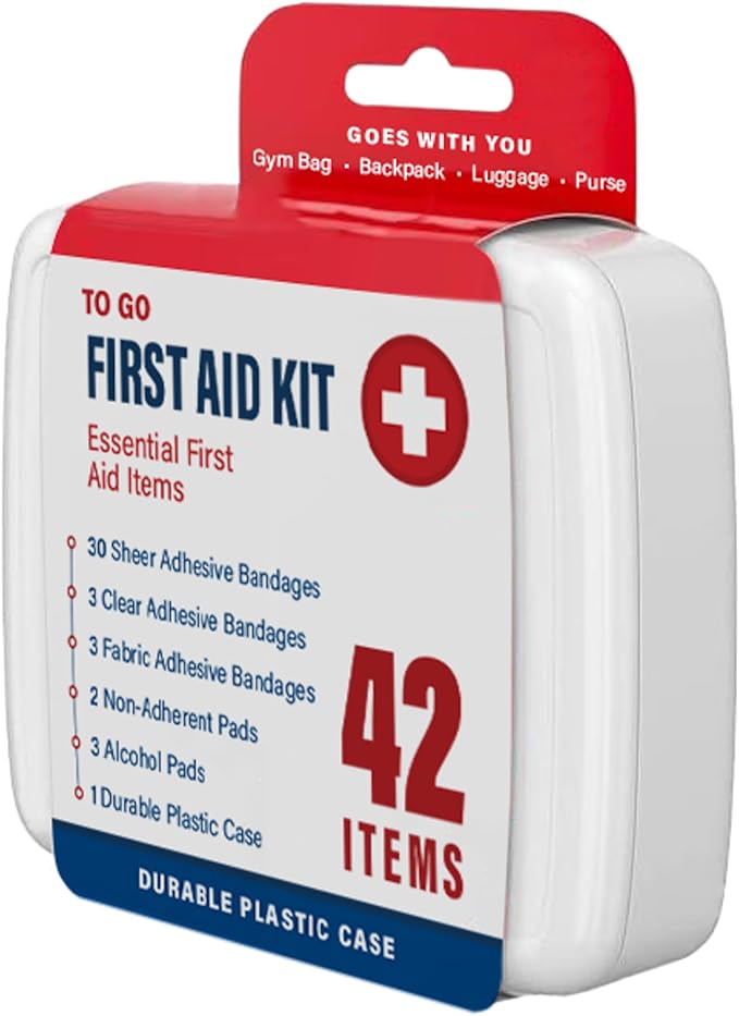DecorRack 500 Piece First Aid Kit, 12 Individual Boxes of 42 Items Each, First Aid Kit for Car, Home, School, Office, Minor Cuts, Scrapes, Travel, Sports, Field Trips or Camping (500pcs, 12 Pack)