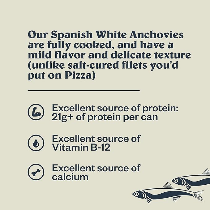 Patagonia Provisions Ultimate Anchovies Sampler Bundle with Sourdough Sea Salt Crackers