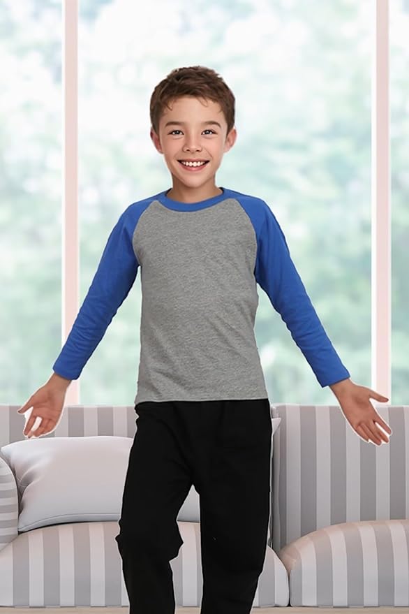 Family Feeling Kids' Long Sleeve Crewneck Boys Tee T-Shirt