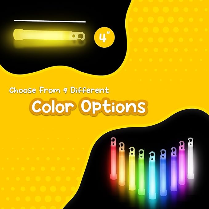 Windy City Novelties - 25 Pack - 6” Premium Glow Sticks